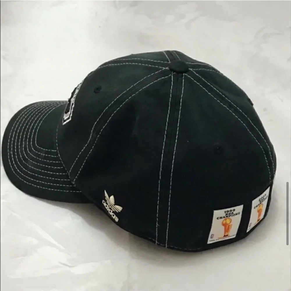 Adidas San Antonio Spurs NBA Collector’s Hat w/ Commemorative Champions Patches